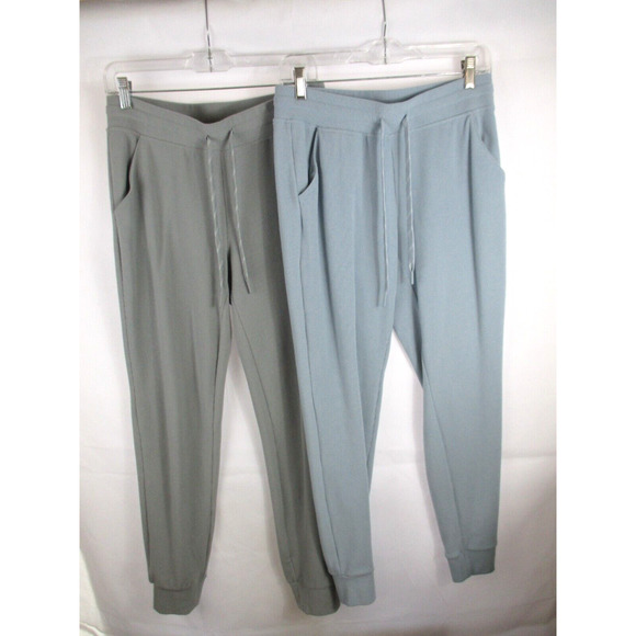 Lot 2 Size X-Small Marc New York Ladies' Ribbed Drawstring Jogger Pants Athletic - Picture 4 of 7
